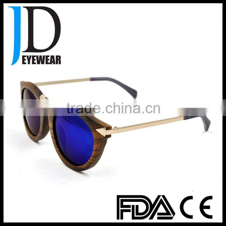 sunglasses 2016 Bamboo Wooden Sunglasses with mirror lens