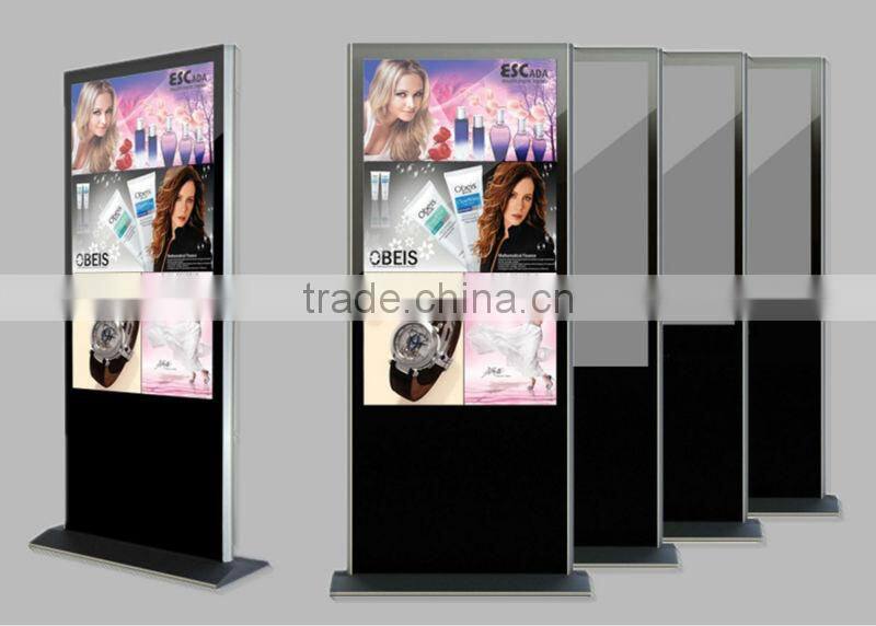 55 inch lcd screen digital signage outdoor advertising display stand