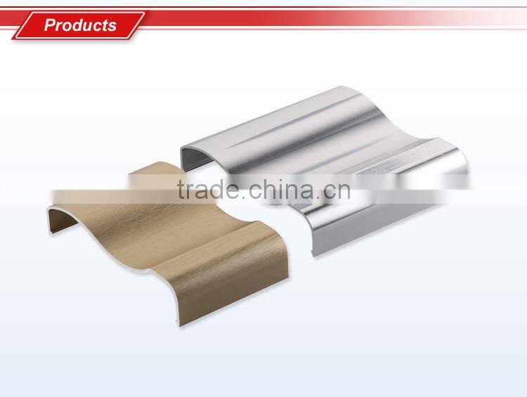 Beautiful brushed aluminium furniture profiles for kitchen cabinet handle with excellent design