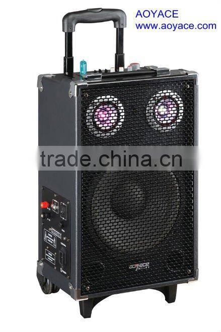 Fm mp3 amplifier portable rechargeable speaker