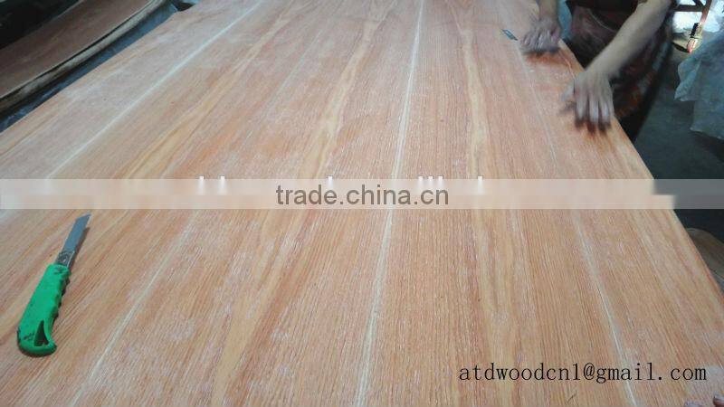 Natural red oak veneer mdf board