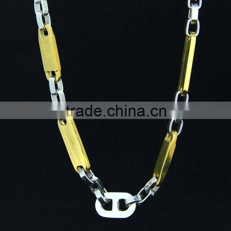 New Arrival Fashion Men Necklace with Gold Color