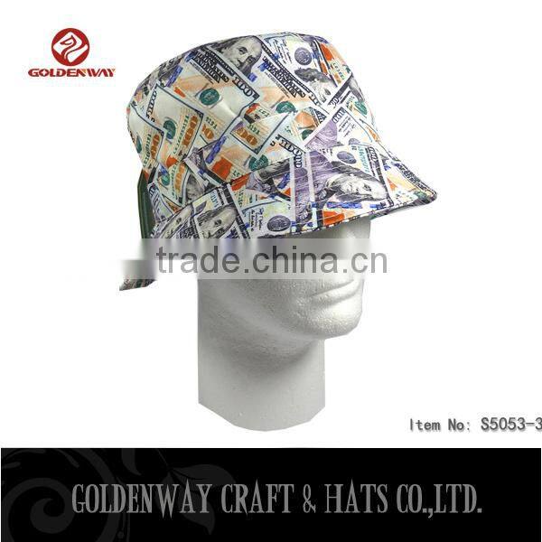 custom Wholesale Blank Bucket Hats Money Dollar Bill