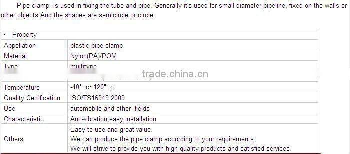 Plastic clip brake pipe 2 way nylon