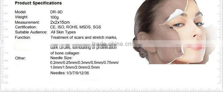 2016 Flagship!Hot saler derma stamp 12 needles electric pen