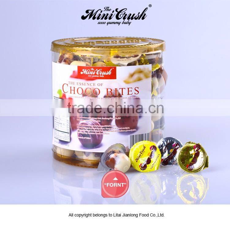 Children Snack Cup Chocolates And Sweets Mini Chocolate Cup With Biscuit Ball