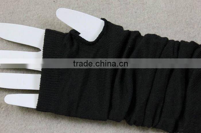 2014 New Fashion Unisex Autumn/Winter Hand Arm Crochet Knit Long Stretchy Fingerless Gloves Warm