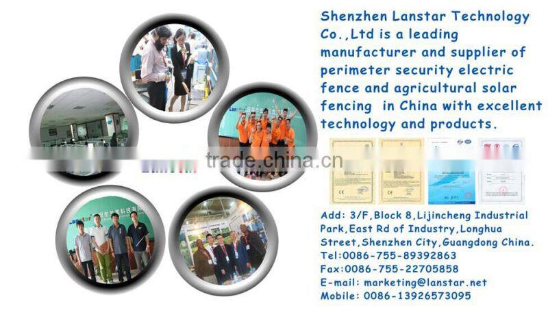 Solar security installations residential electric fence product advanced perimeter security electric fence accessories