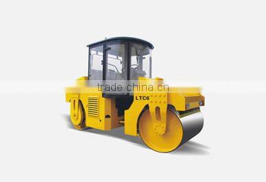 LTC6 double drum mechanical driving hydraulic vibrating articulated steering road roller