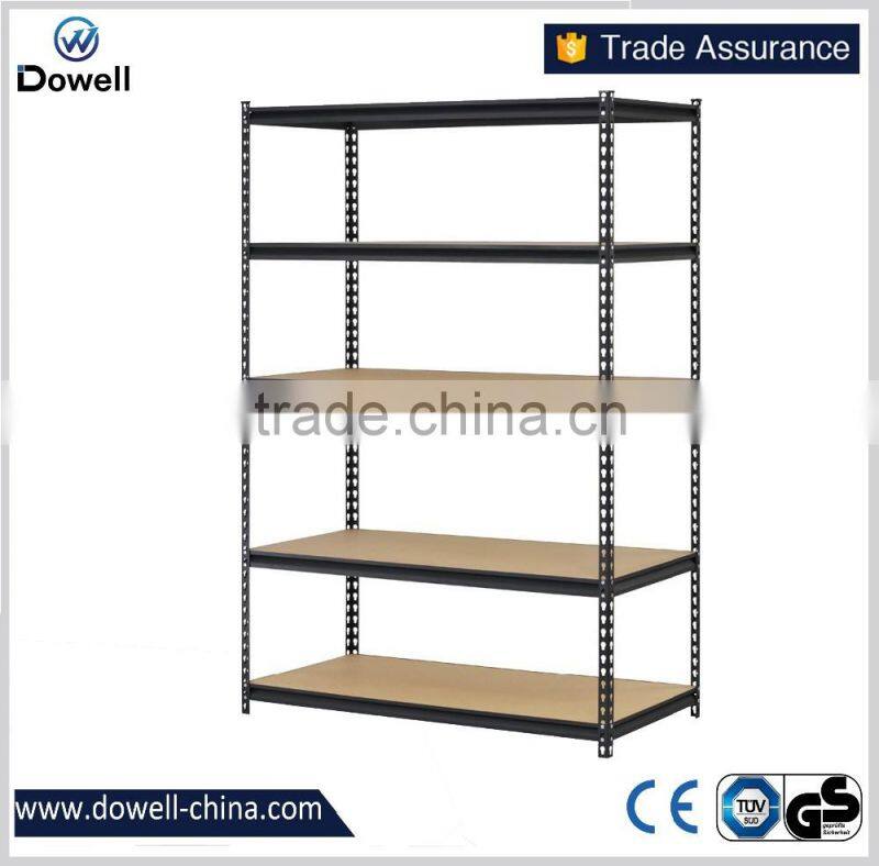5 level boltless modular industrial shelving system, metal shelving, garage warehouse shelving