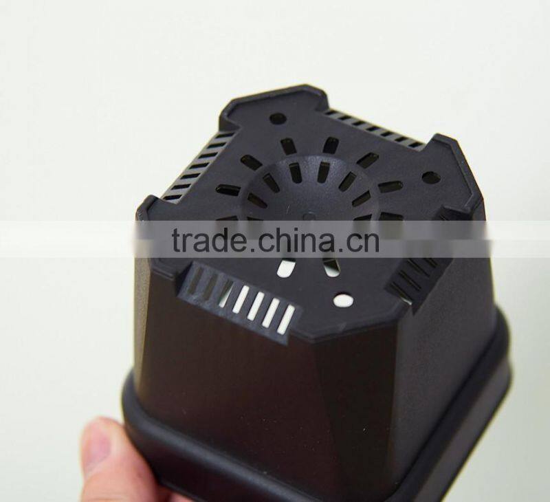 free samples Small Flower pot Gardening Mini Plastic Pots Square Flower Bonsai Planter Nursery Pots 10.5*9.6cm