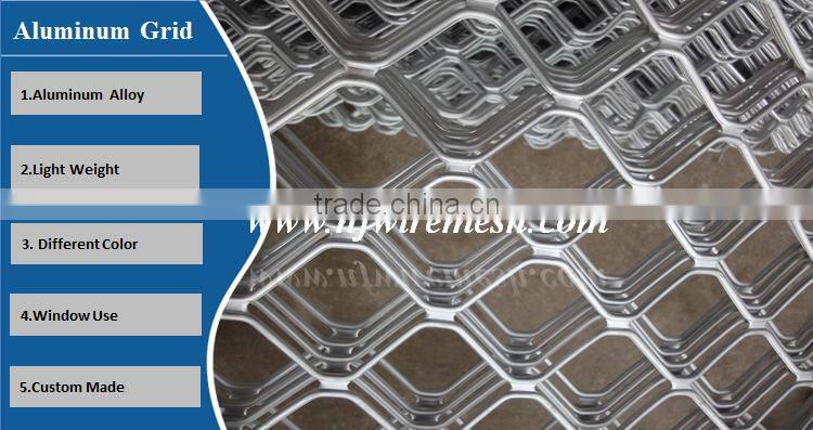 Aluminum Expanded Metal Wire Mesh/Aluminum Mesh for Window(Guangzhou Factory)