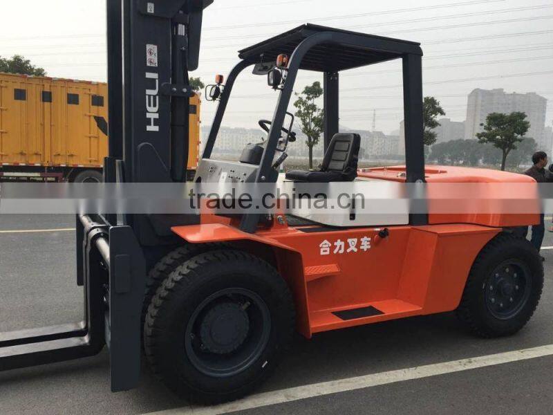 Heli Brand 10000kg Capacity Diesel Forklift /heavy diesel high quality forklift