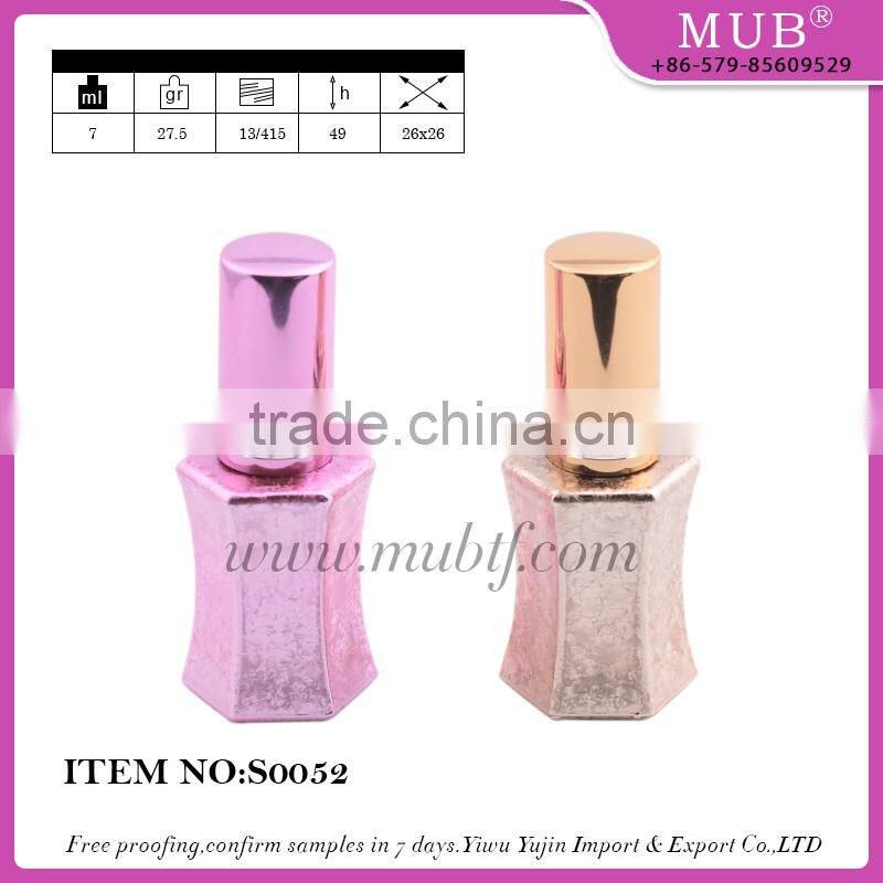 S0051 mini screw sprayer bottle glass bottle aluminum perfume bottle wholesale