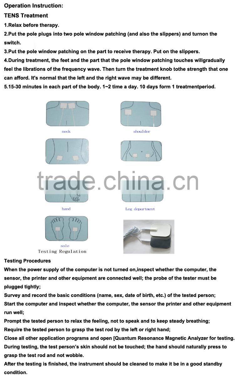 Quantum resonance magnetic body health analyzer with 41 reports