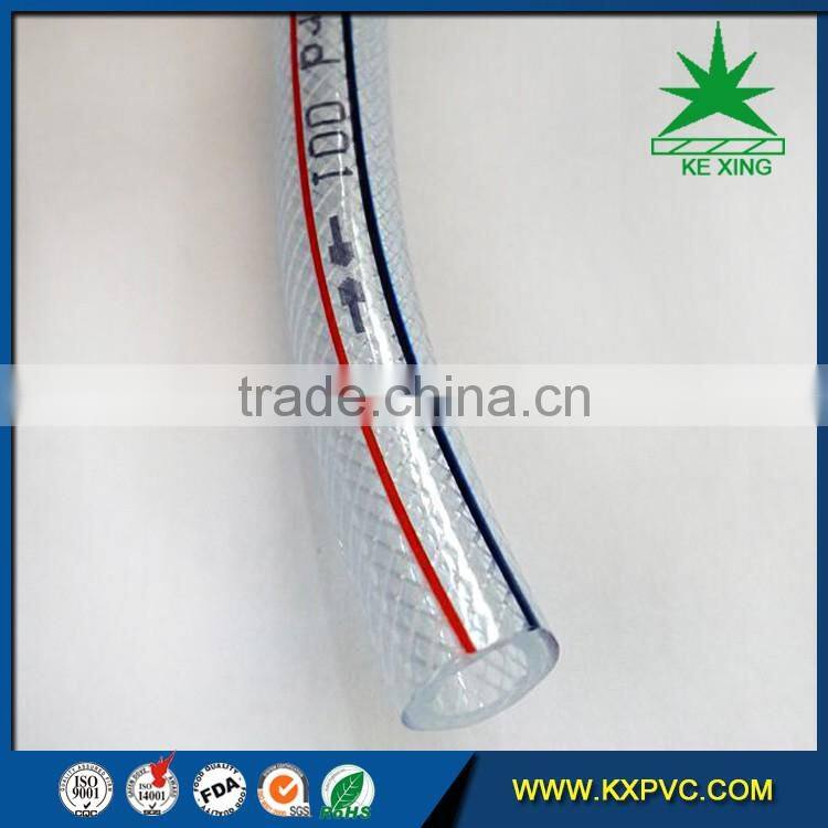 flexible reinforced transparent water hose from manufacturer