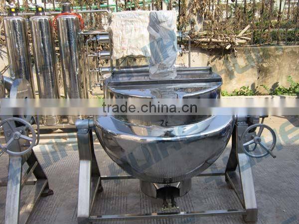Stainless Steel Gas Heating Jacketed Mixing Kettle
