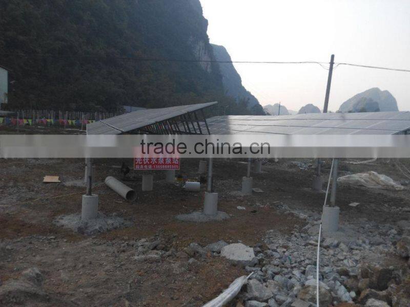 Rated flow discharge 30m3/h system voltage 300-750V DC MPPT controller solar water pump irrigation system