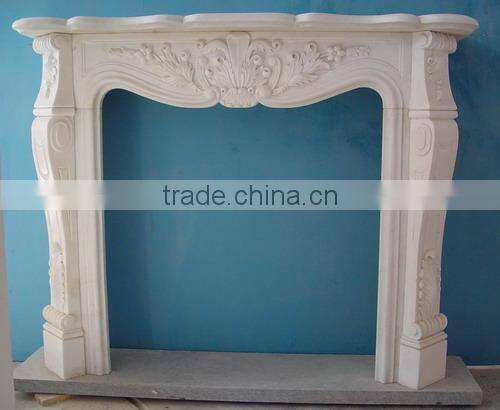 Hot sale green color marble electric fireplace mental