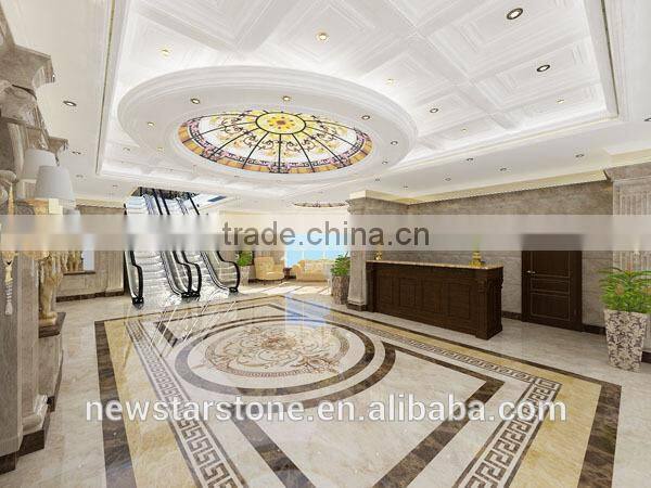 Newstar Marble Medallion Pattern Floor Tile Design Waterjet Mosaic
