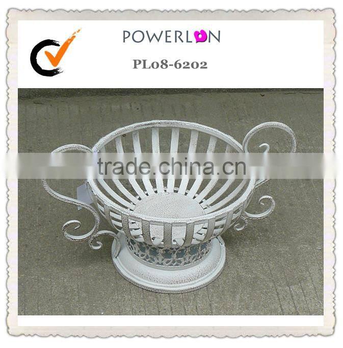 metal empty fruit basket