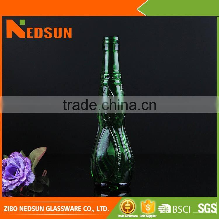 New design glass unique wine bottles OEM welcome