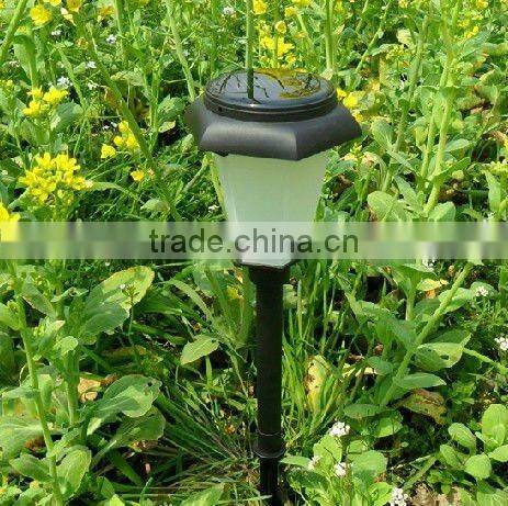 Changing color led solar garden stick light
