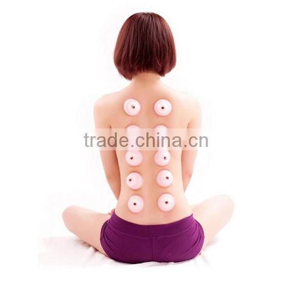 Traditional Chinese Silicone Massage Cupping / Vacuum Massage Silicone Cups