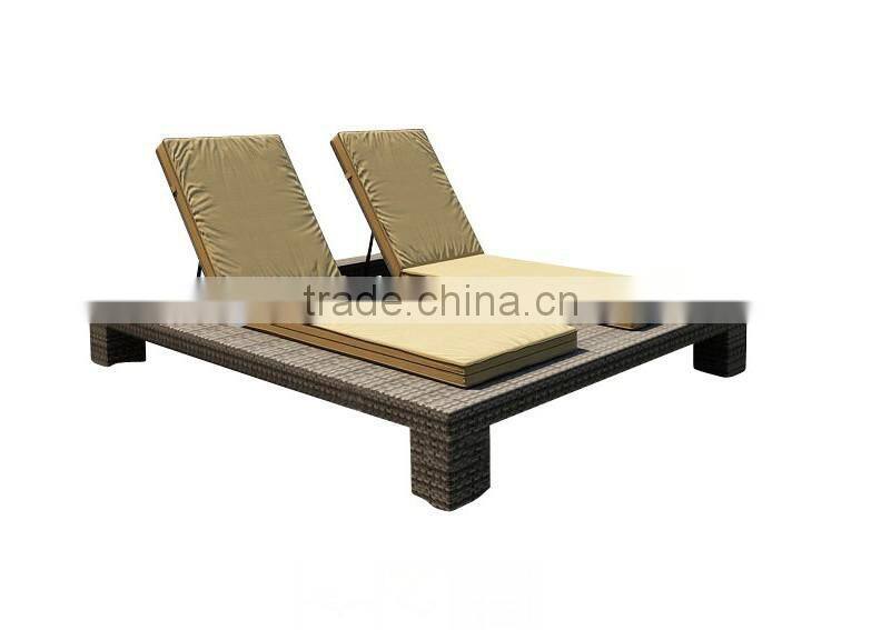 SIGMA garden rattan furniture sets outdoor lounge bed for sale