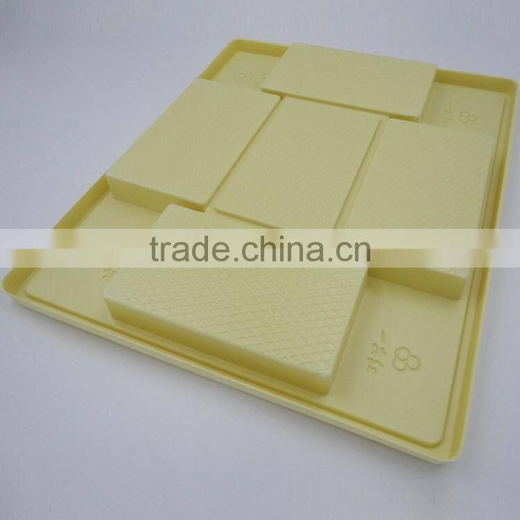 PS colorful custom plastic storage tray with dividers