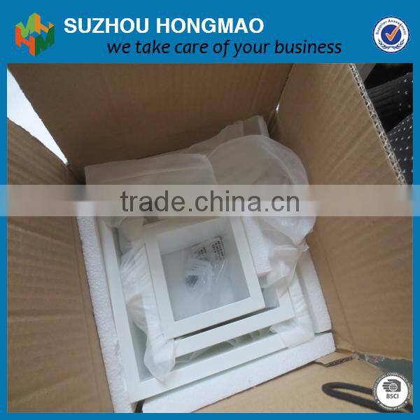 MDF floating wall cube shelf