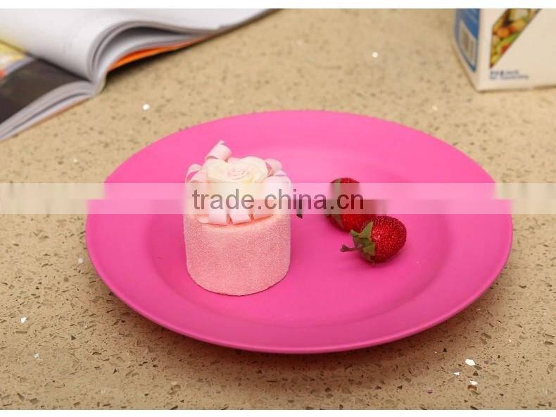 factory wholesale biodegradable bamboo fiber eco plate