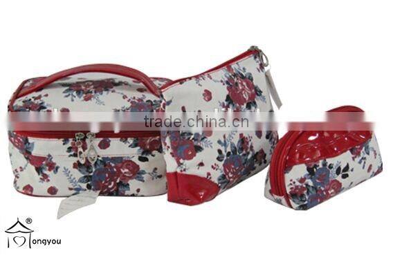 Hight quality travel cotton promotional cosmetic bag