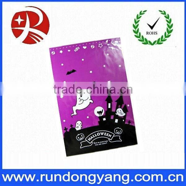 die cut handle halloween shopping bag with carton printing