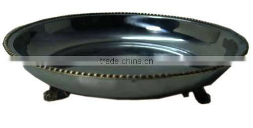 Stainless Steel Colorful Bead Charger Plate