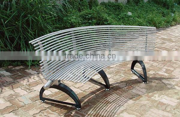 Steel Metal modern commercial seating benches