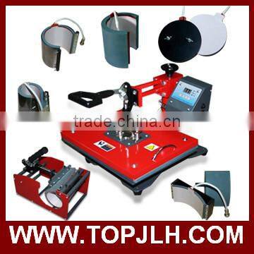 Topjlh 2017 Hot Heat Press Machine 8 in 1 Hot Sell Combo Heat Press Machine