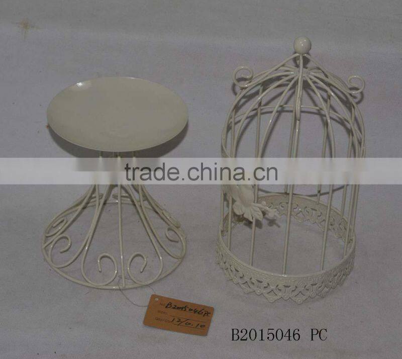White round wire led candle lamp