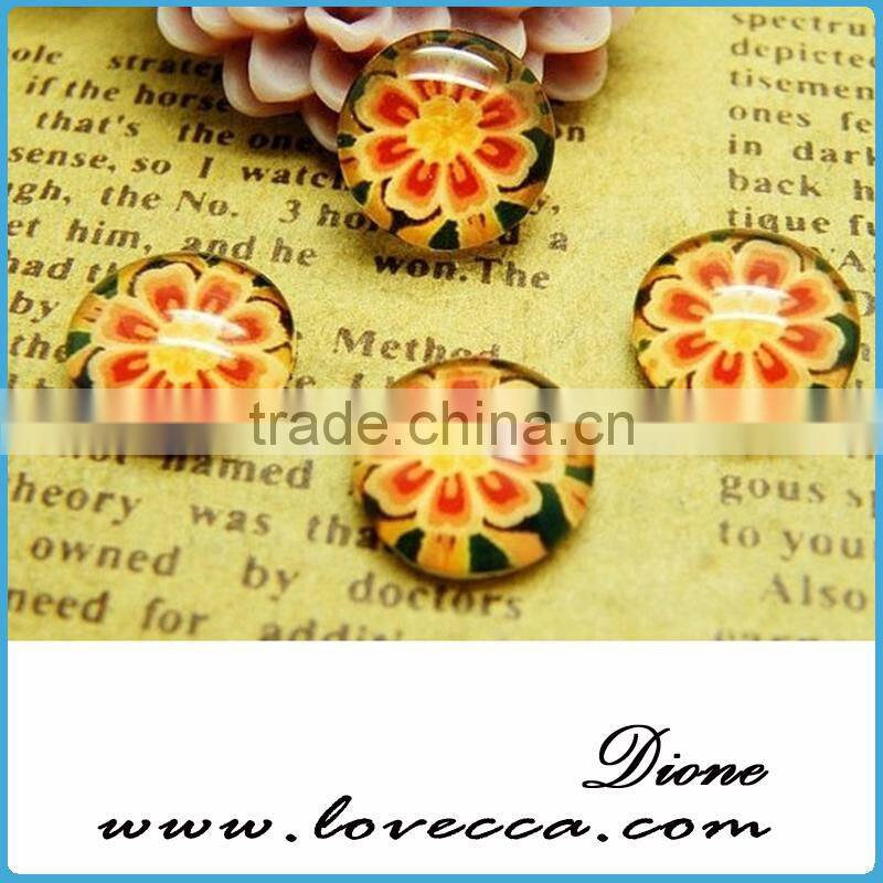 Best Selling Various Images Oval Flat Round Back Glass Gemstone Photo Jewelry Cabochons