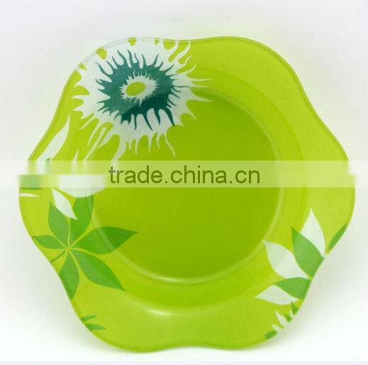 perfect glass dinner set glass tray decoration firing