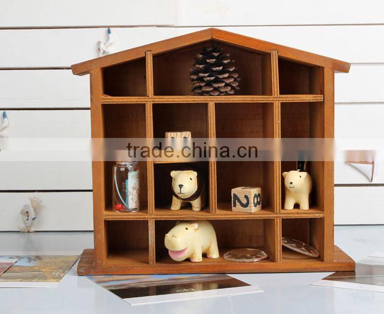 2016 refined desktop Mini wooden storage bins custom printed wood bins cheap and nice desktop mini wood boxes
