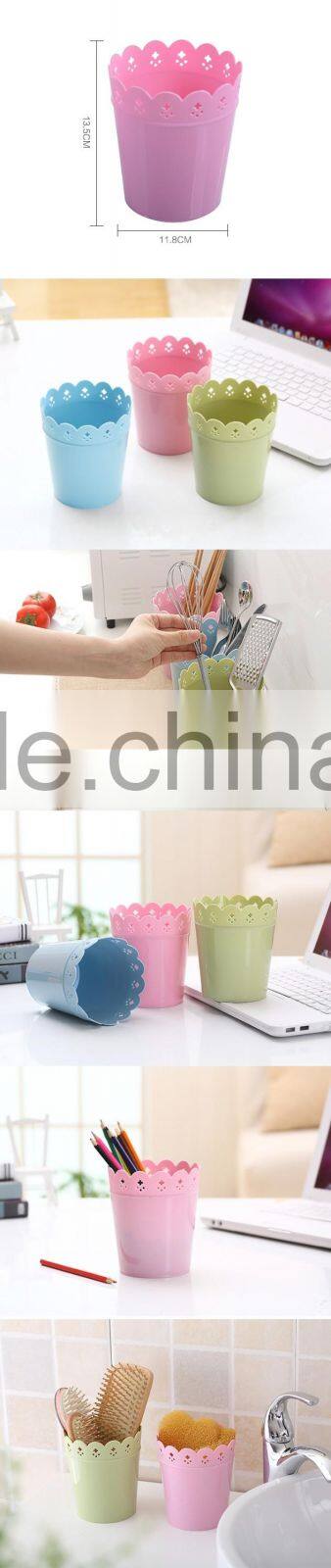 emc plsatic storage baskets, plastic round flower shape baskets