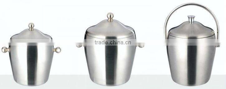 Starred Hotel guest room stainless steel ice bucket