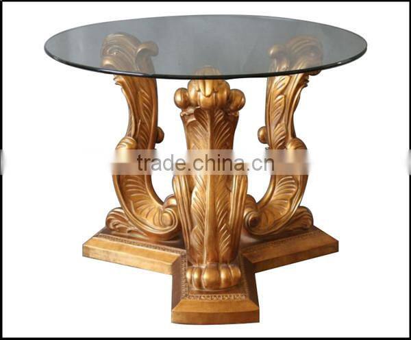 MO-4500-01 Leading antique furniture table with glass top