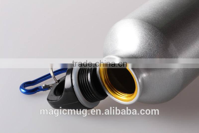 Aluminium Bottle with Carabiner Personal Design Aluminium Sport Bottle
