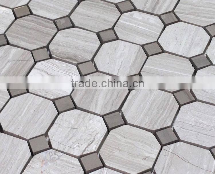 MM-CV318 Best selling home design natural stone octagon premium mosaics tile