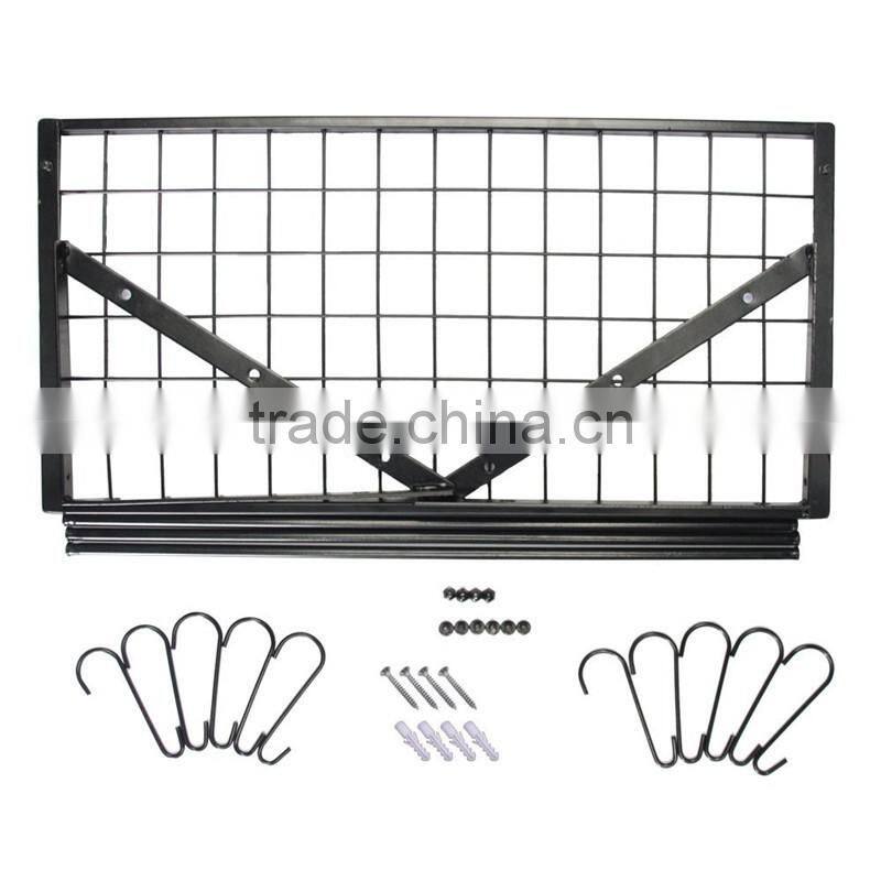 2017 Wholesale hot selling hanging pot rack, metal wall mounted pot lid rack