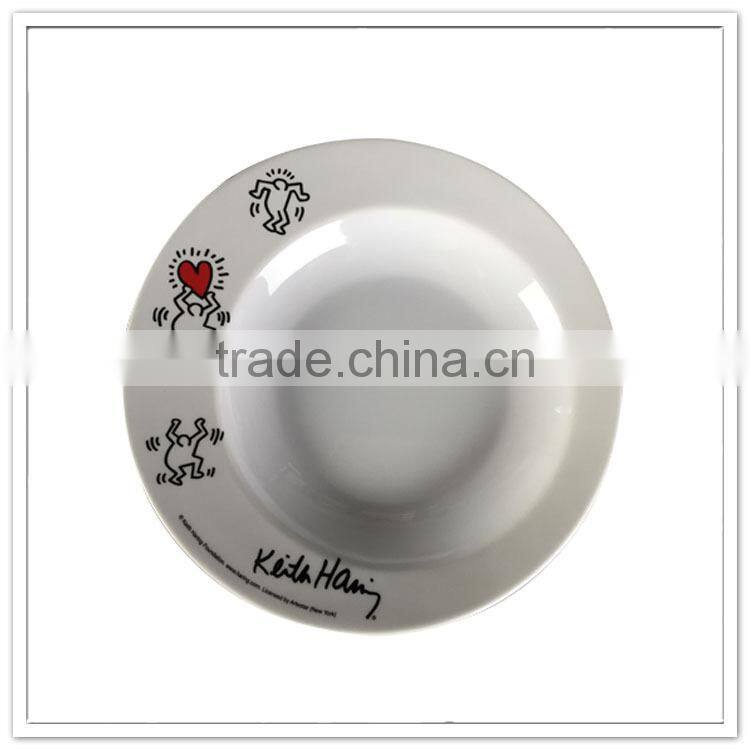 Unique shaped dishes creative white restaurant melamine dinner plate sizzling plate