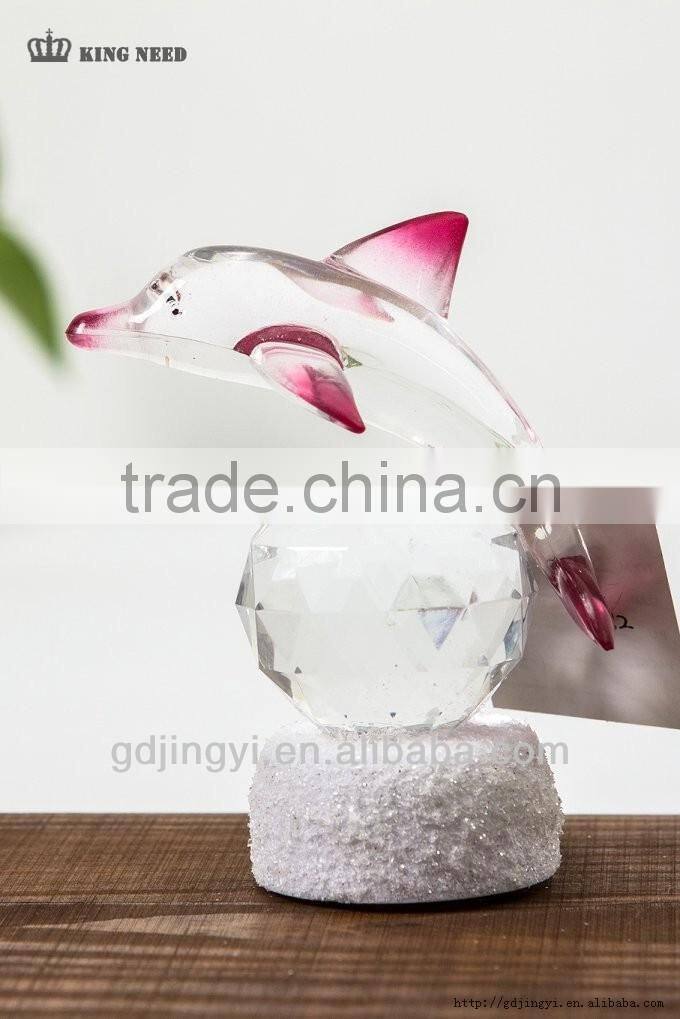 acrylic funky led light romantic dolphin birthday gift for girls
