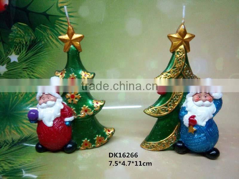 Cheap paraffin wax Christmas Candle ornament